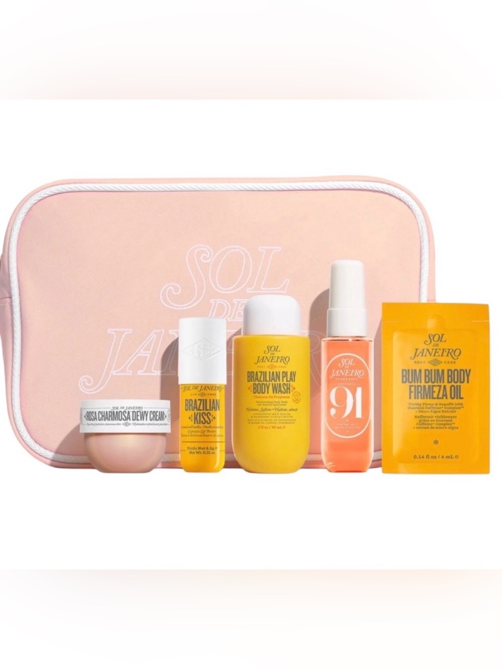 Sol de Janeiro Pink Pouch Mini Body Set